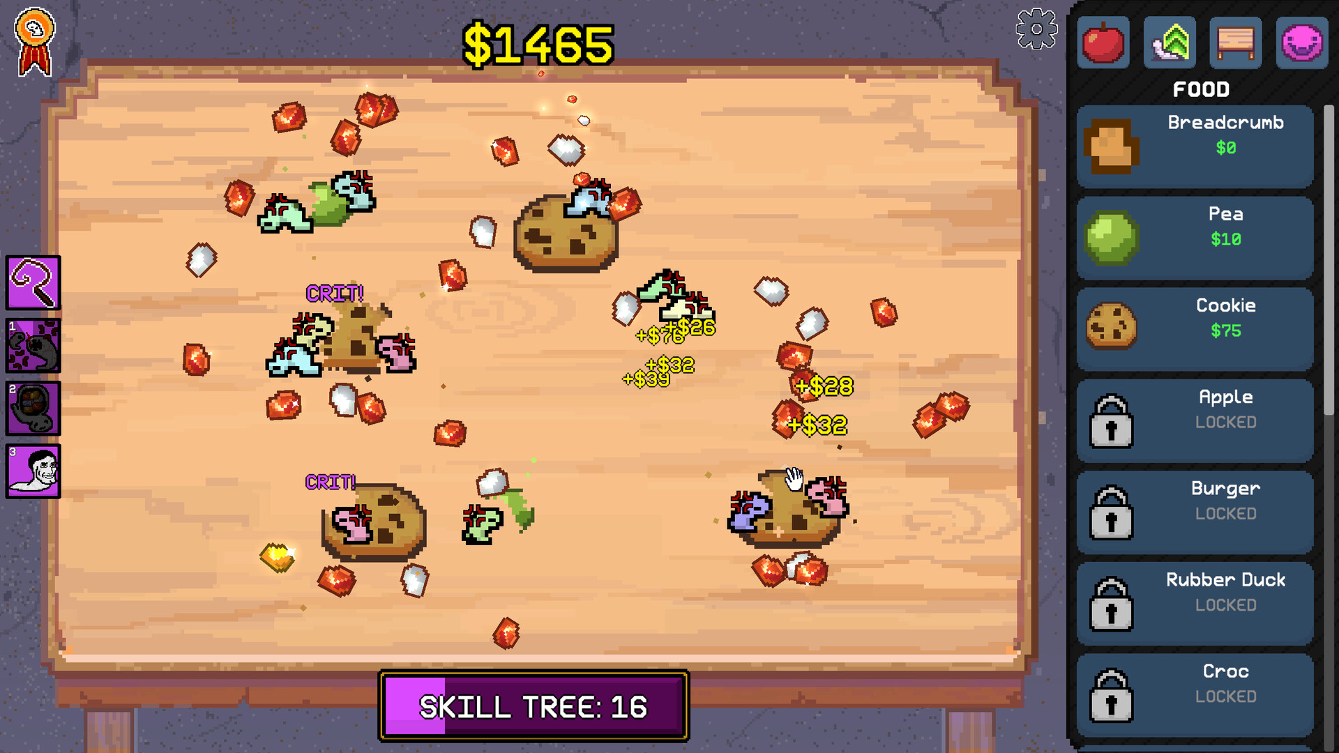 Worm Capitalist profit collection screenshot