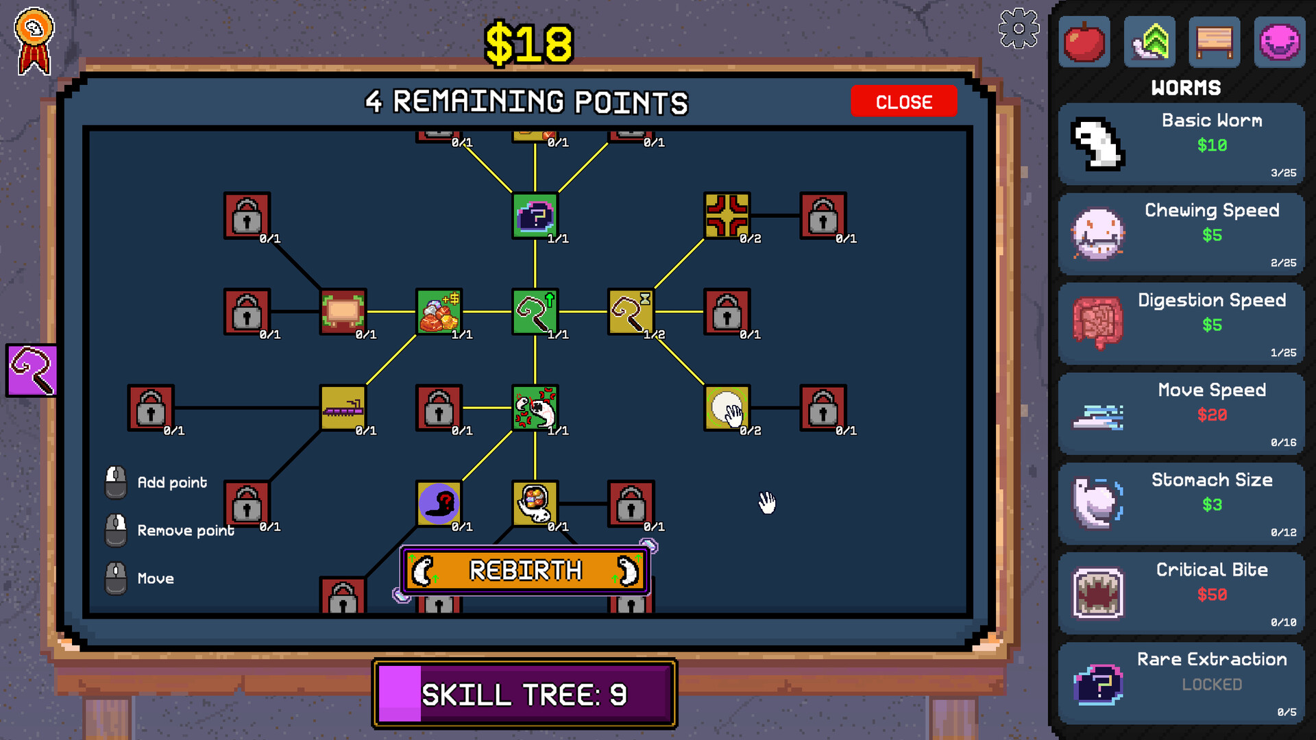 Worm Capitalist skill tree
